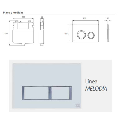 IDEAL TECLA L.MELODIA CROMO BRTE...