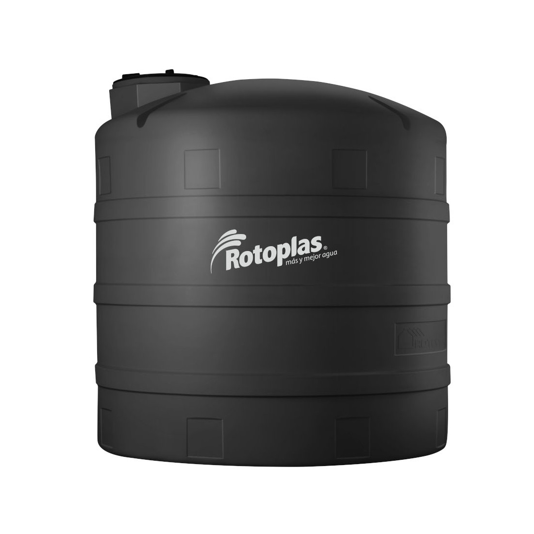 ROTOPLAS TANQUE 5000 LTS.VERTICAL STANDAR NEGRO